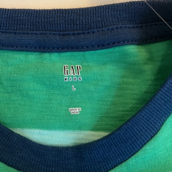 Gap Kids Striped Short Sleeve Ringer T-Shirt New With Tags Boys Large - Picture 2 of 7